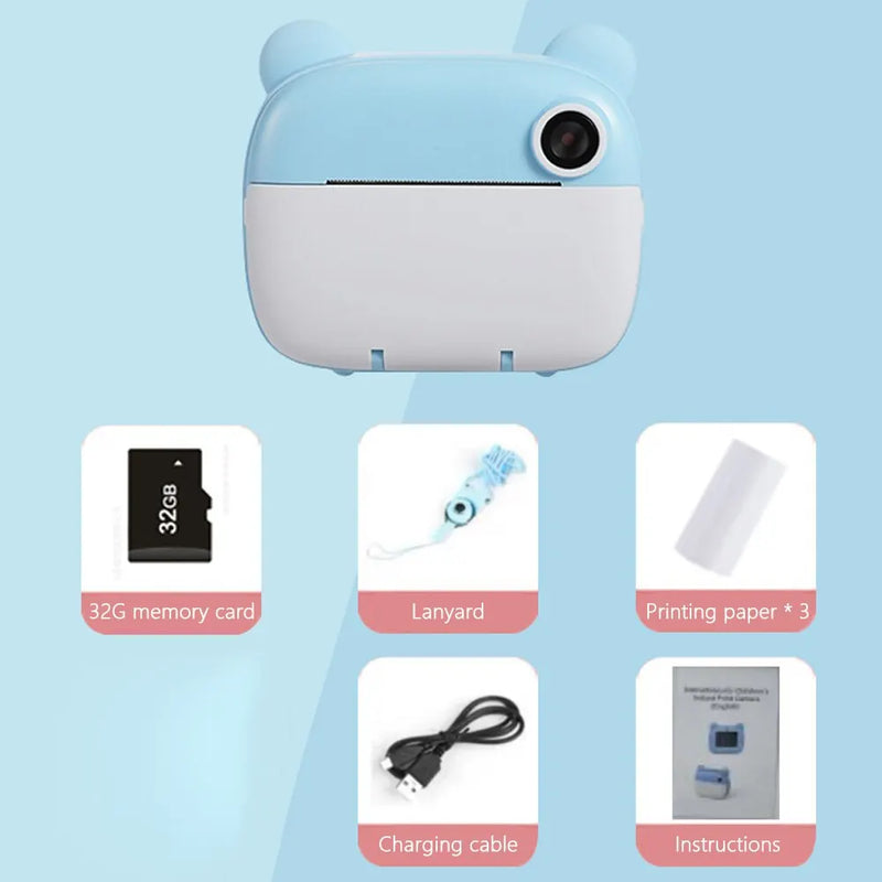 Kinder Sofortbildkamera mit Druckfunktion – FotoSpaß Mini