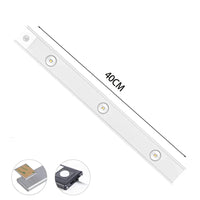 LED-Unterbauleuchte 40cm, weiß, energiesparend, für Küche oder Büro, mit Bewegungssensor.