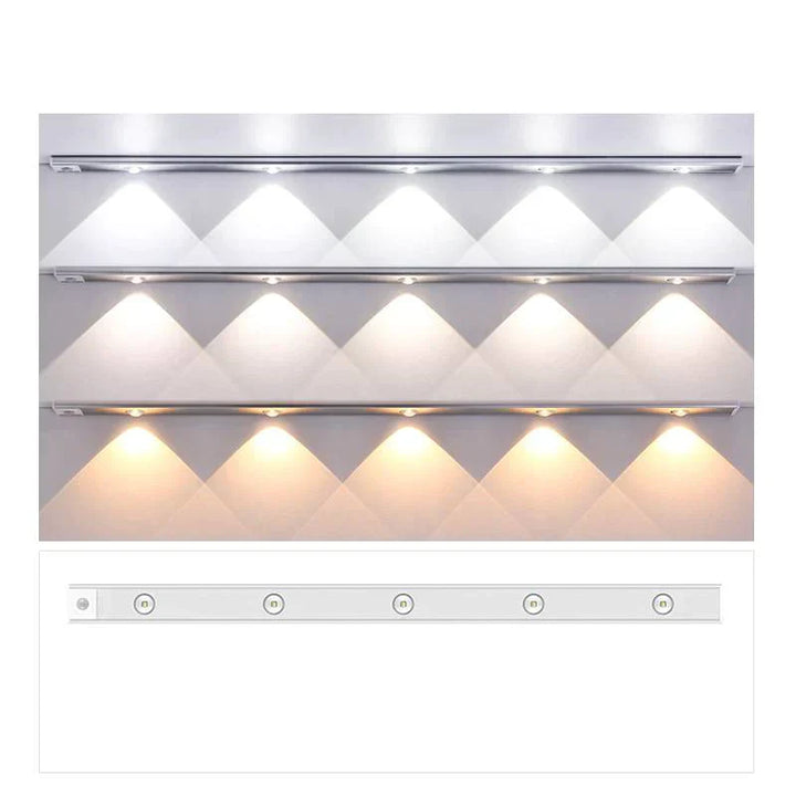 LED-Unterbauleuchte, dimmbar, warmweiß bis kaltweiß, energiesparend, modern, Küche, Büro.