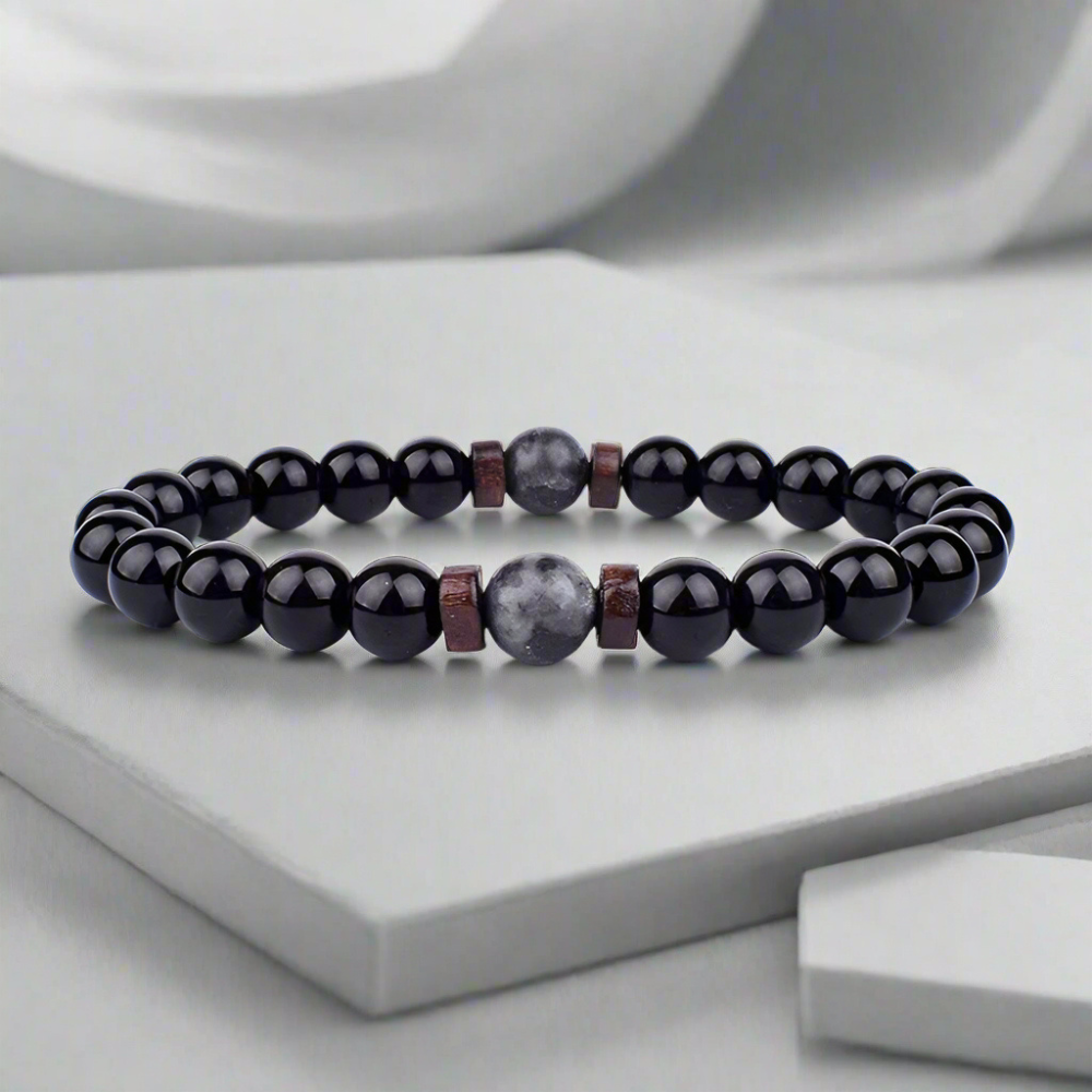 Lava-Männer | Natürliche Lava-Stein-Armbänder