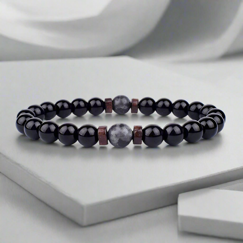 Lava-Männer | Natürliche Lava-Stein-Armbänder