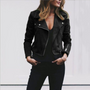 Damen-Bikerjacke aus Wildleder – Noelia Herbstedition