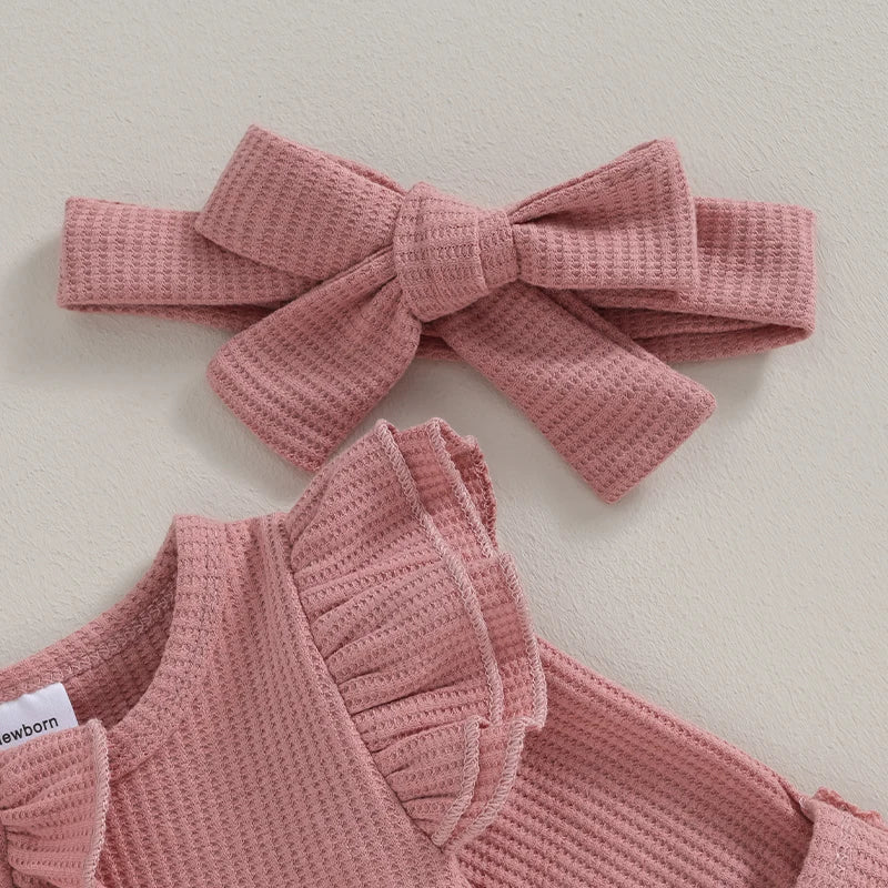 Mädchen Babysuit mit Rüschen – Herbstzauber NolaBloom