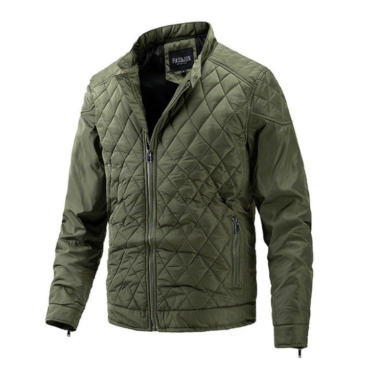 Casual Herren Herbstjacke mit Diamantmuster – Max