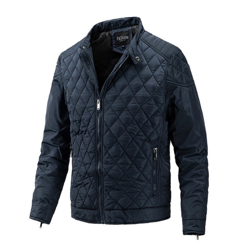 Casual Herren Herbstjacke mit Diamantmuster – Max