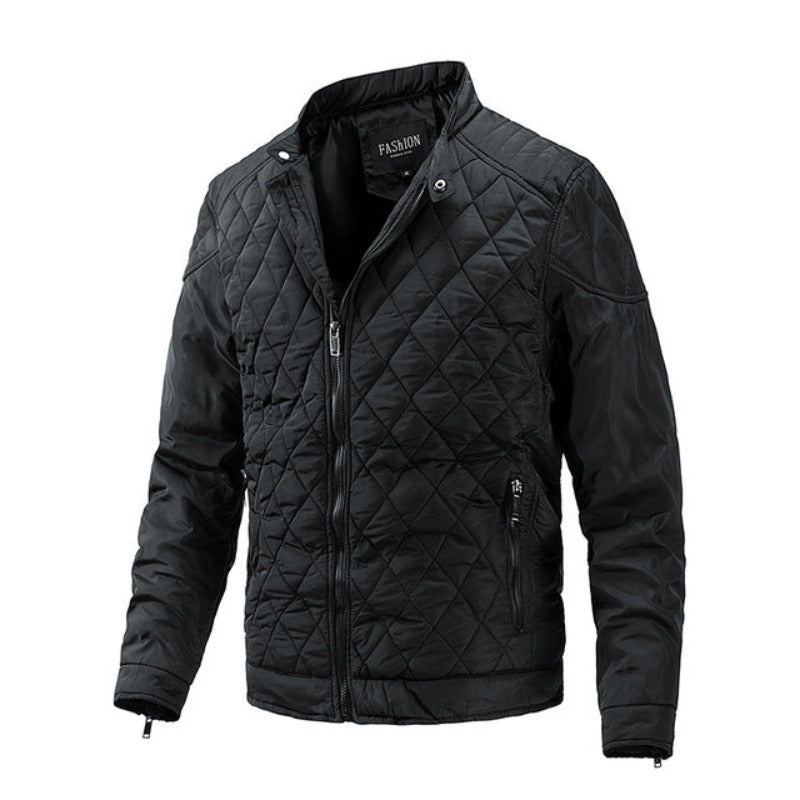 Casual Herren Herbstjacke mit Diamantmuster – Max