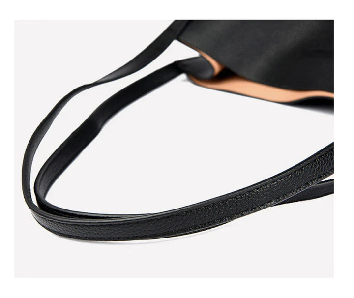 Trendige Leder Schultertasche - Mila