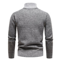 Strickpullover für Herren mit halbem Reißverschluss – Cedric