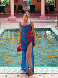 Luftiges langes Sommer-Maxikleid mit fließender Silhouette – Zelda