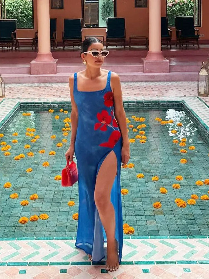 Luftiges langes Sommer-Maxikleid mit fließender Silhouette – Zelda