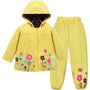 Kinder Regenjacke Set wasser- & winddicht mit Kapuze und Hose – Liora