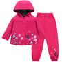 Kinder Regenjacke Set wasser- & winddicht mit Kapuze und Hose – Liora