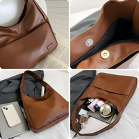 Vegan Leder Schultertasche für Damen - Noor