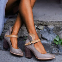 Herbstliche Stilvolle Mary Jane Pumps - Isabella