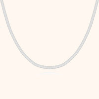 Silberne Schlangenkette, elegantes Design, Schmuck für Damen, 925 Sterling Silber, Halskette.