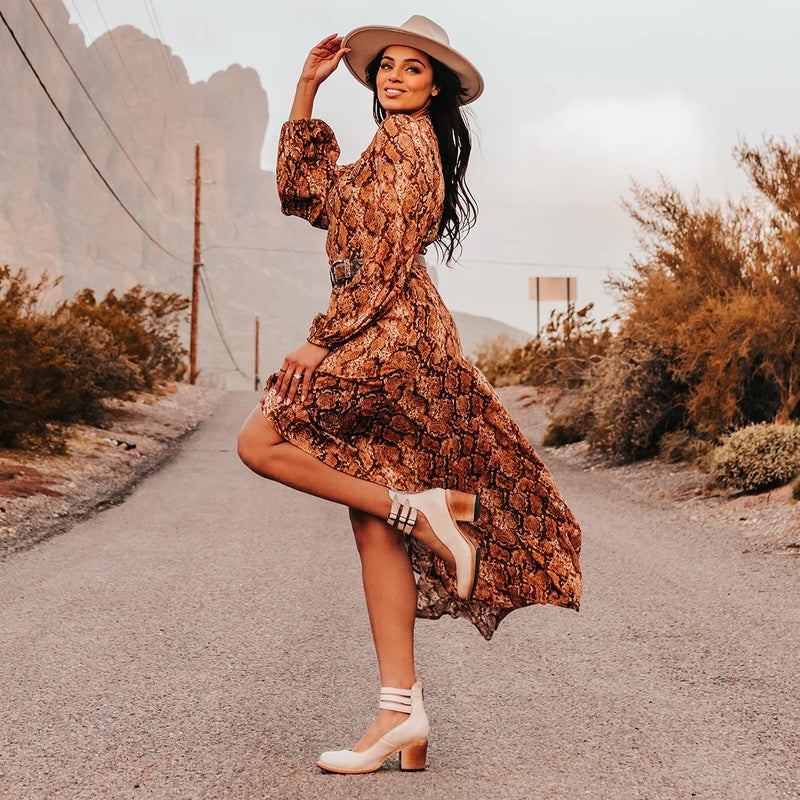 Herbstliche & stilvolle Damen Lederschuhe mit rutschfester Sohle – Amalia