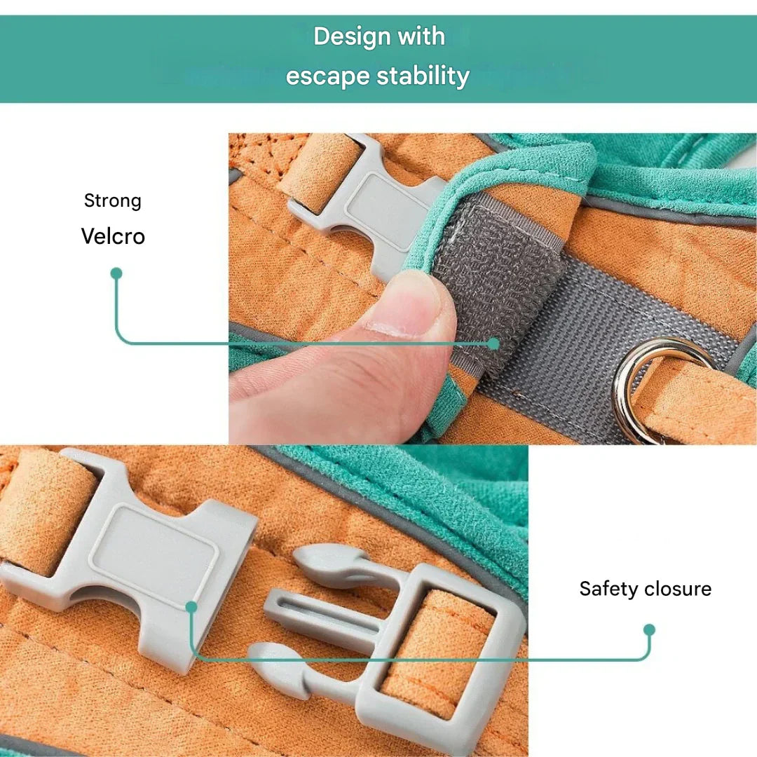 Verstellbares Katzengeschirr mit Leine – WhiskerWander