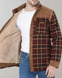 Gefütterte Herren-Flanelljacke mit Fleece – FlanelStil