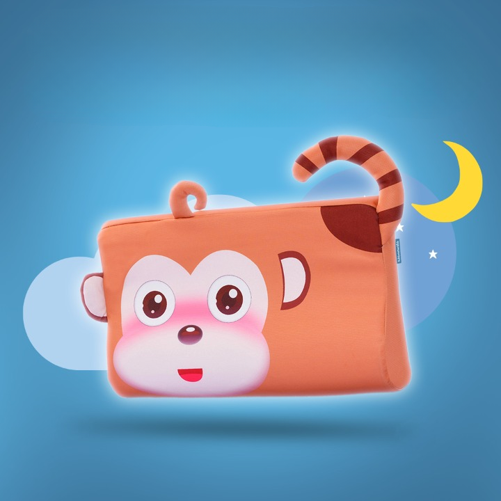 Kinder Nackenkissen mit ergonomischer Stütze – Tiermotiv-Auswahl