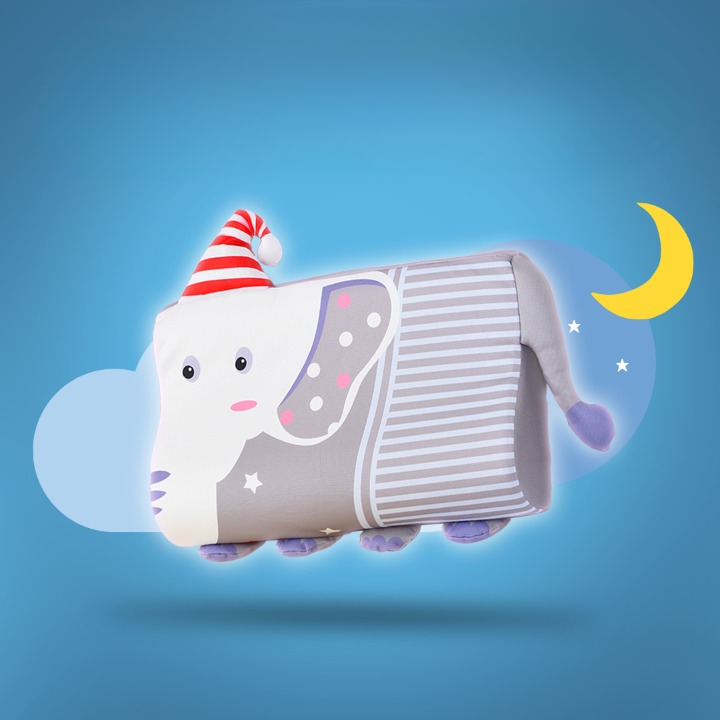 Kinder Nackenkissen mit ergonomischer Stütze – Tiermotiv-Auswahl