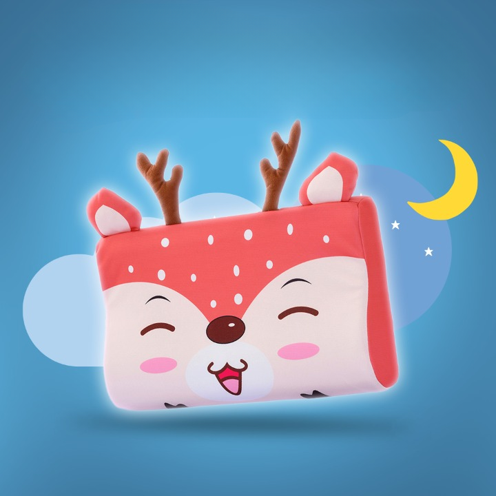 Kinder Nackenkissen mit ergonomischer Stütze – Tiermotiv-Auswahl