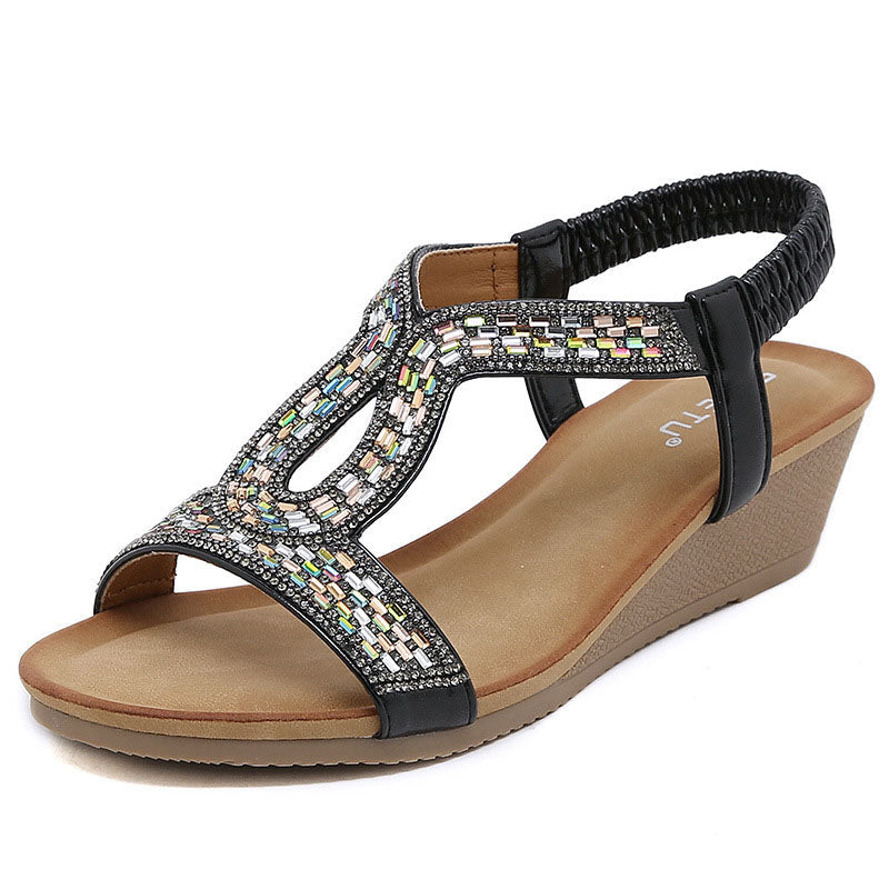 Luxus Damen Sandalen mit Keilabsatz – Celeste