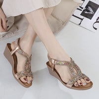 Luxus Damen Sandalen mit Keilabsatz – Celeste