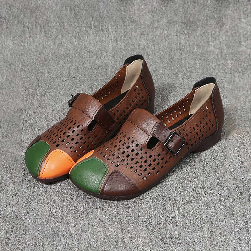 Herbstliche Damen Sandalen mit Schnalle – Zoë