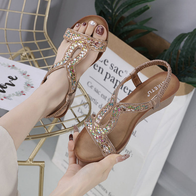 Luxus Damen Sandalen mit Keilabsatz – Celeste