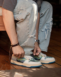 Künstlerische Unisex Sneakers mit Sternennacht-Design & Komfortsohle – Lior