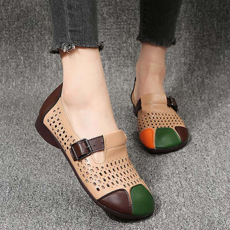 Herbstliche Damen Sandalen mit Schnalle – Zoë