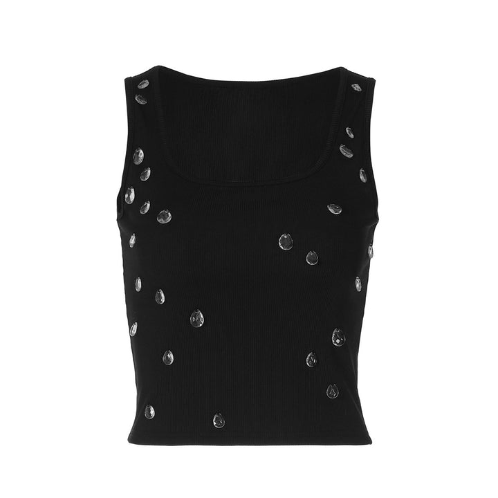 Trendiges Damen Crop-Top mit Zierdetail & figurbetontem Schnitt – Liora