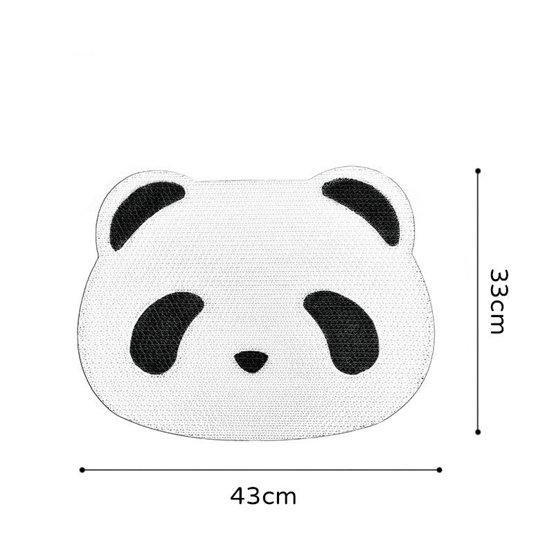 Panda Tischset Kinder, rutschfest, 43x33cm, weiß-schwarz, niedliches Design, Esszimmer Zubehör