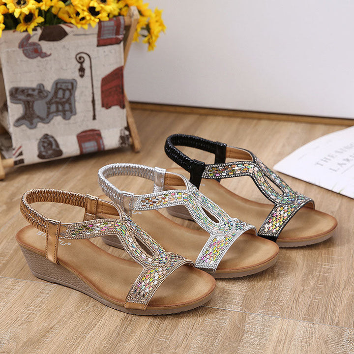 Luxus Damen Sandalen mit Keilabsatz – Celeste