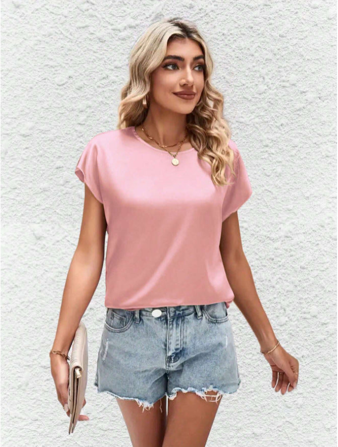 Stilvolles Damen Fledermausarm-Shirt mit Rundhals – Milena
