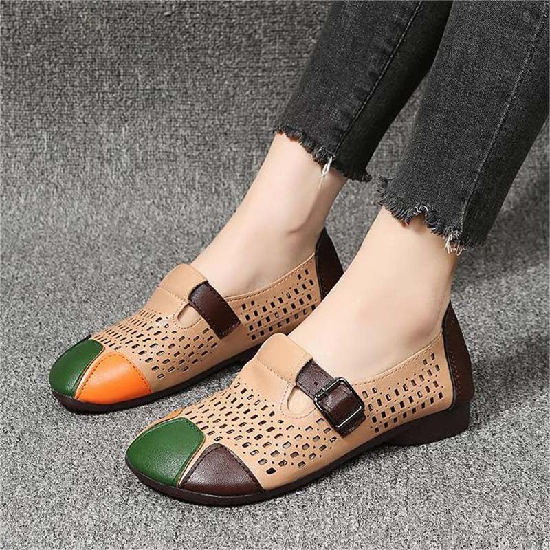 Herbstliche Damen Sandalen mit Schnalle – Zoë