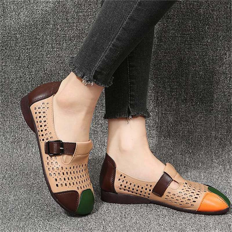 Herbstliche Damen Sandalen mit Schnalle – Zoë