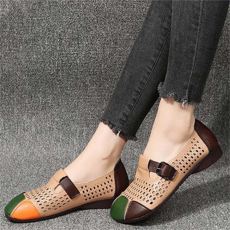 Herbstliche Damen Sandalen mit Schnalle – Zoë