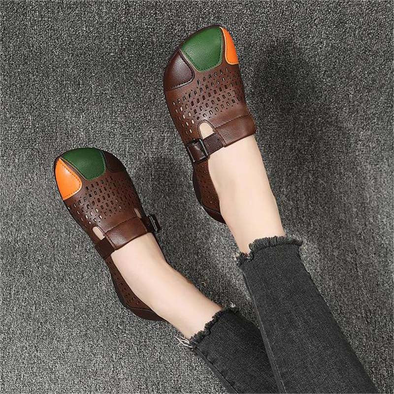 Herbstliche Damen Sandalen mit Schnalle – Zoë