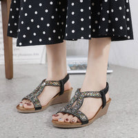 Luxus Damen Sandalen mit Keilabsatz – Celeste