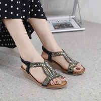 Luxus Damen Sandalen mit Keilabsatz – Celeste