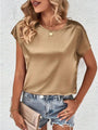 Stilvolles Damen Fledermausarm-Shirt mit Rundhals – Milena