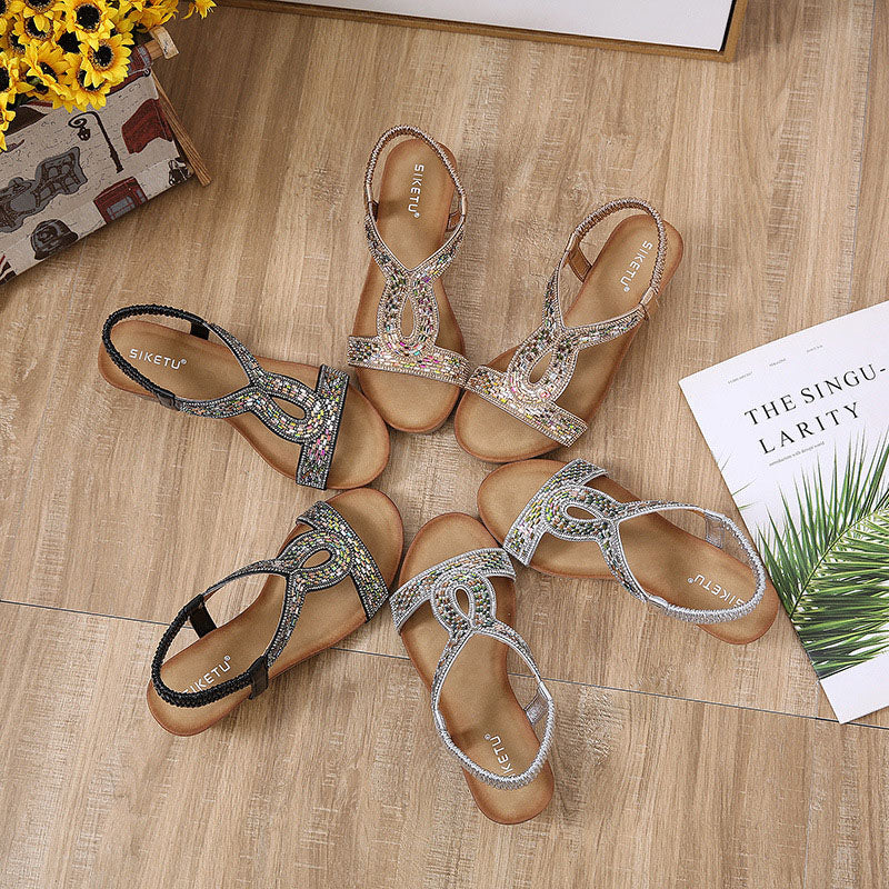 Luxus Damen Sandalen mit Keilabsatz – Celeste