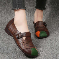 Herbstliche Damen Sandalen mit Schnalle – Zoë