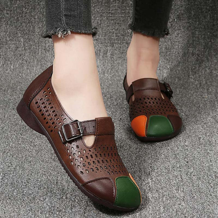 Herbstliche Damen Sandalen mit Schnalle – Zoë