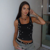 Trendiges Damen Crop-Top mit Zierdetail & figurbetontem Schnitt – Liora