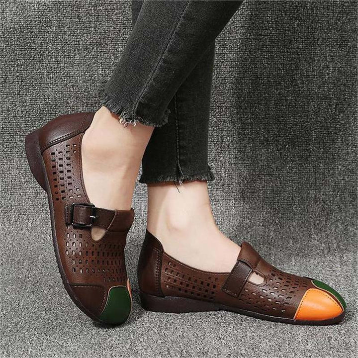 Herbstliche Damen Sandalen mit Schnalle – Zoë