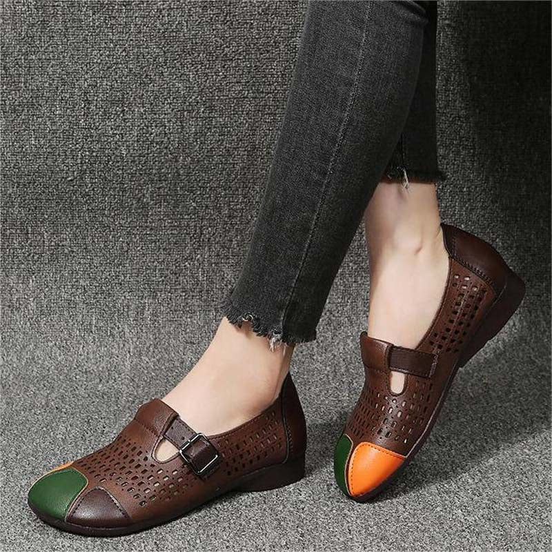 Herbstliche Damen Sandalen mit Schnalle – Zoë