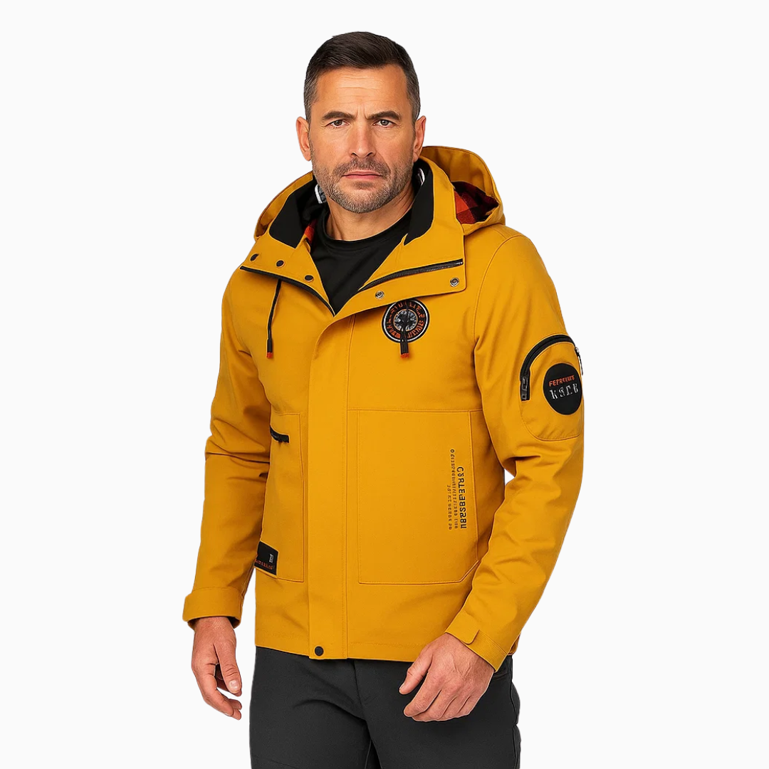 Leichte Herren Outdoorjacke wind- & wasserdicht mit Kapuze – Torben