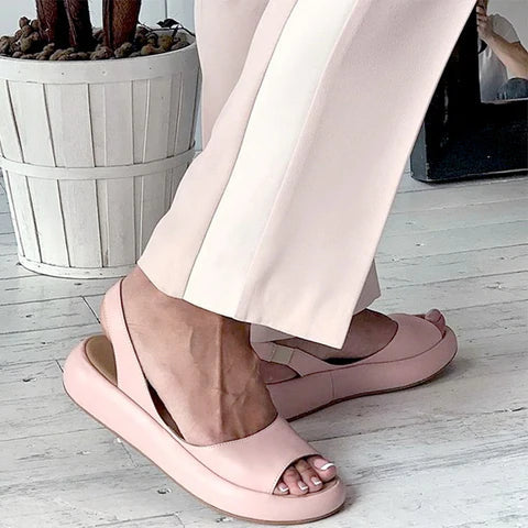 Orthopädische Damen Komfortsandalen mit niedrigem Absatz – Livana